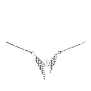 Alexis Bittar Sterling Quartz Butterfly Necklace